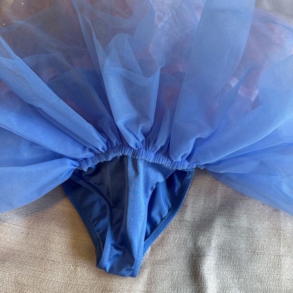 Weissman Blue and Pink Sequin Kids Dance Costume - Picture 8 of 11